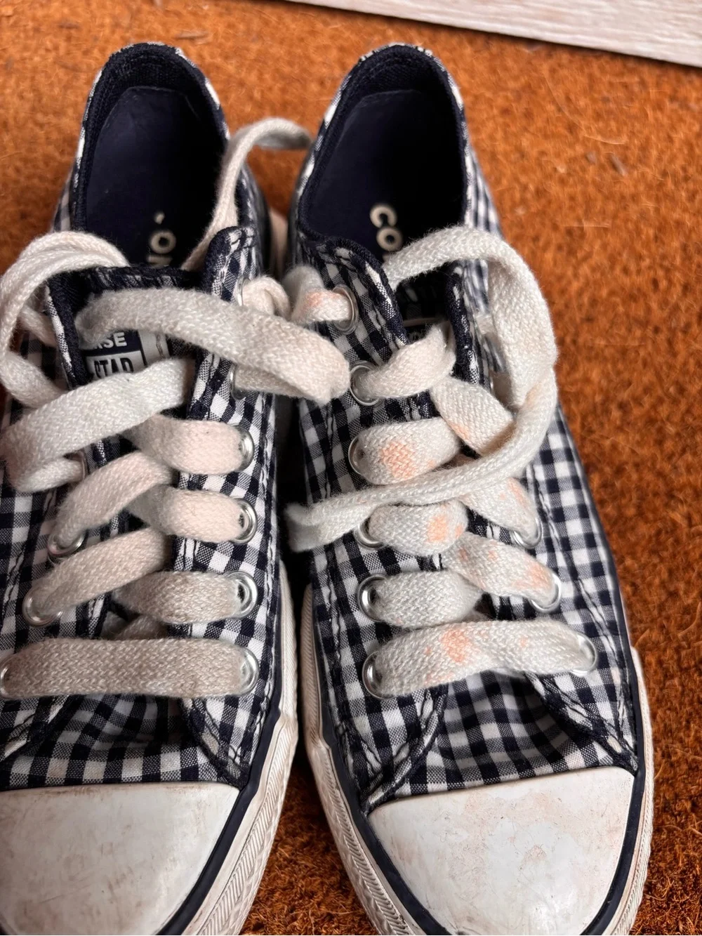 Converse Platform Navy Gingham Sneaker